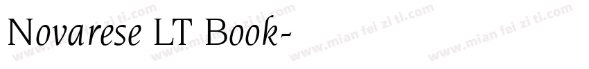 Novarese LT Book字体转换